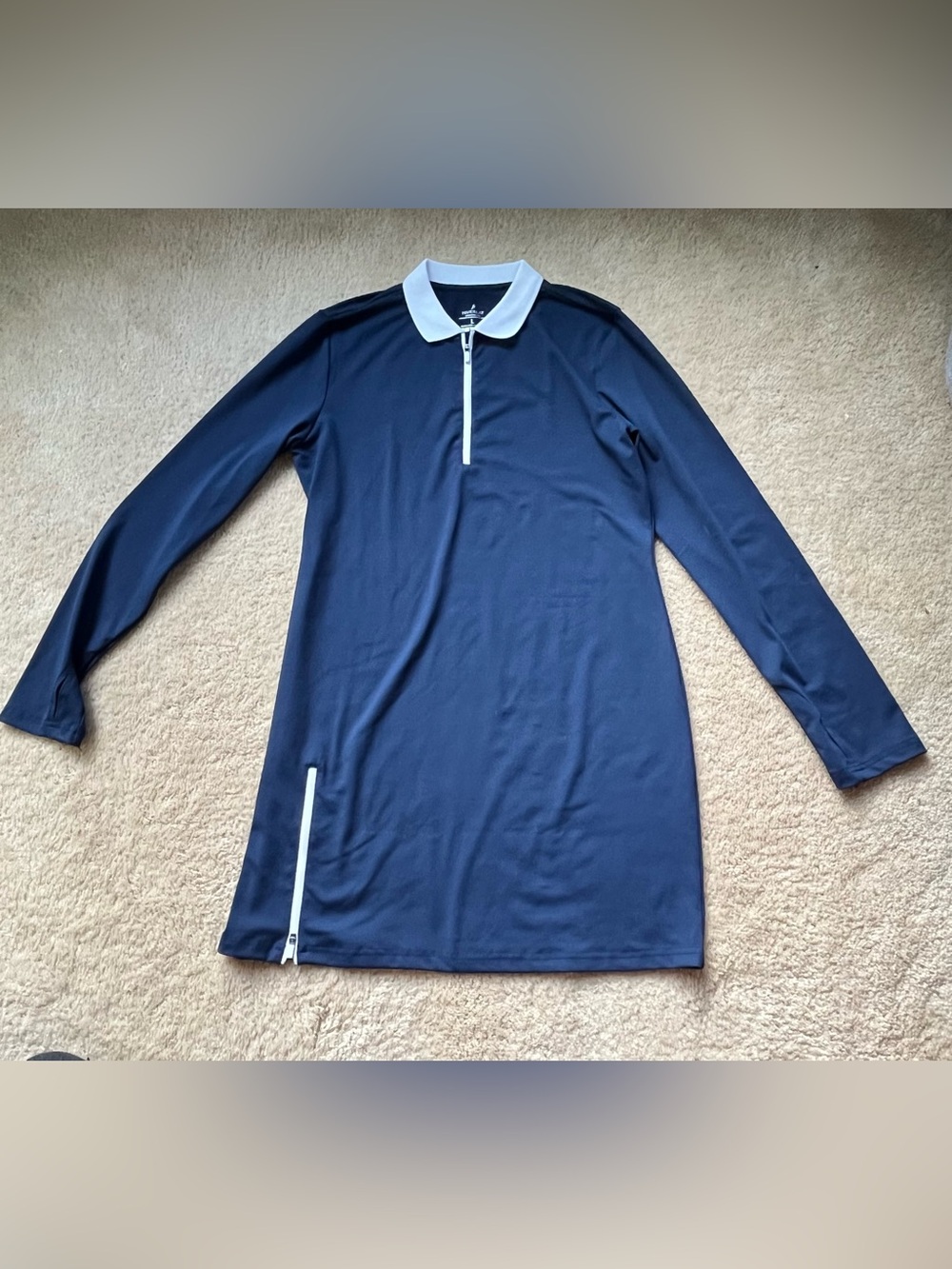 Hiverlay Navy Blue Long Sleeve Pickleball Golf Tennis Dress - Size L - EUC
